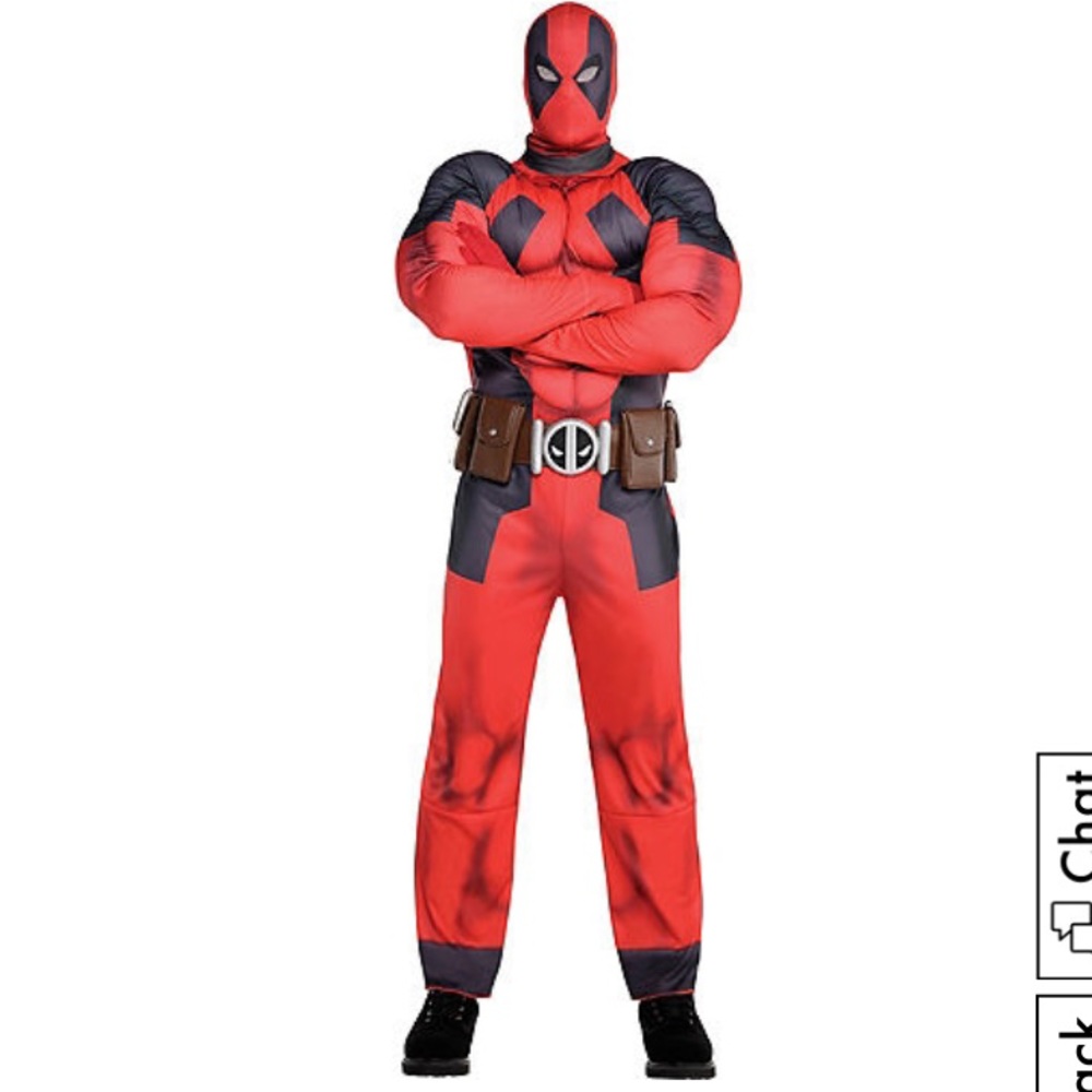 Marvel Deadpool Red and Black Hero Suit